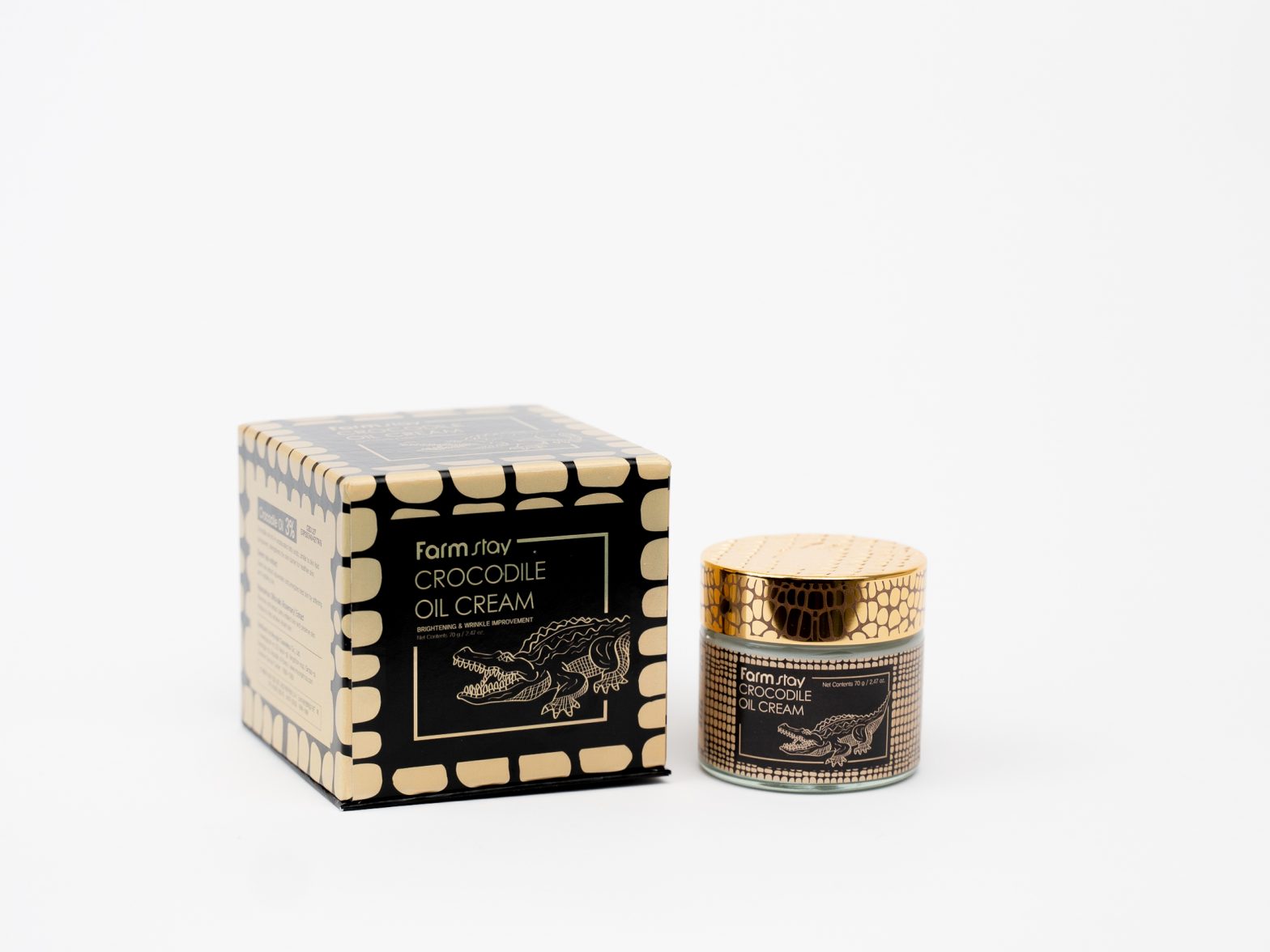 Cremă de față cu ulei de crocodil Farm Stay Crocodile Oil Cream