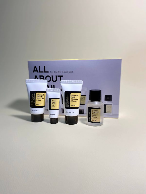 Set cu extract de melc, travel size Cosrx All About Snail kit